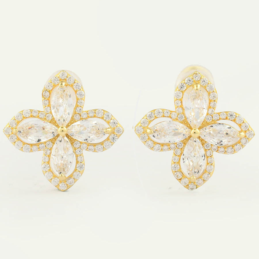 Flower Crystal Studs
